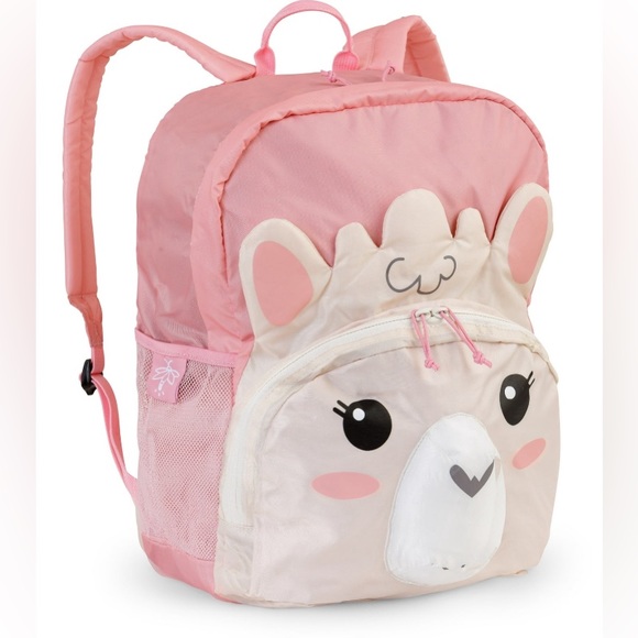 Firefly! Izzie the Llama Kid's Backpack - Pink & Cream, Unisex (15 Liter) - Picture 4 of 10